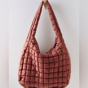 🎒 RARE - FREE PEOPLE MOVEMENT QUILTED CARRYALL BAG - DUSTY ROSE 🎒